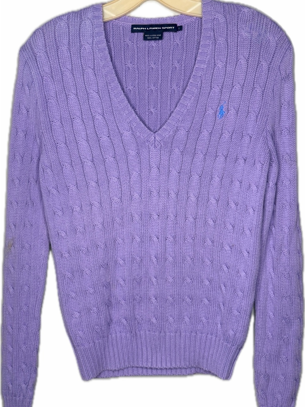 Ralph Lauren Sport Purple Cotton Sweater